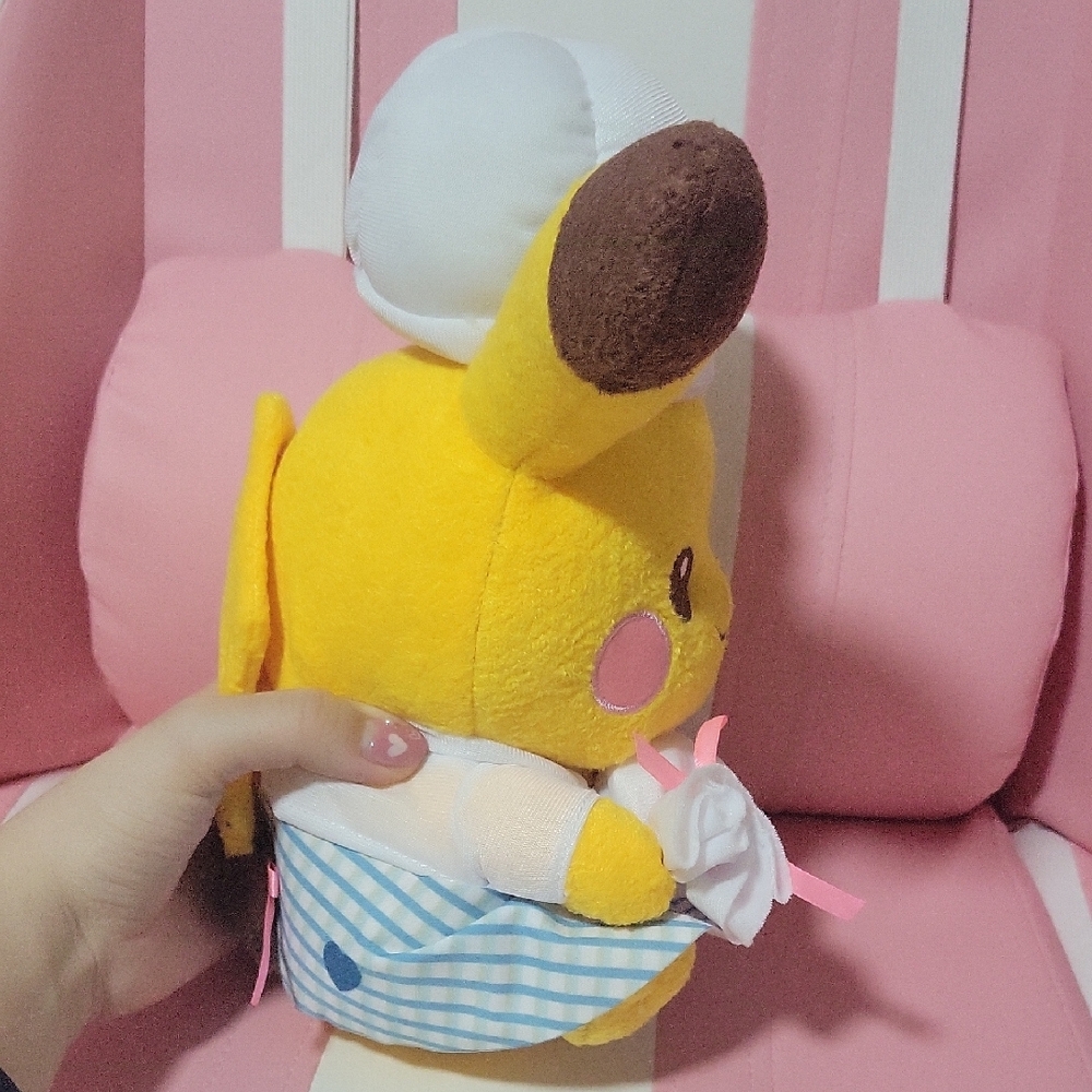 Pokemon Pikachu Plush with Yellow and White Outfit - Picture 7 of 9